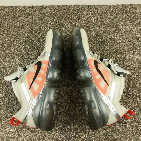 Nike Air Max Vapormax Platinum Orange Running Shoes Mens Size 9.5 AR6631-003
