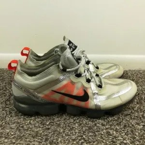 Nike Air Max Vapormax Platinum Orange Running Shoes Mens Size 9.5 AR6631-003