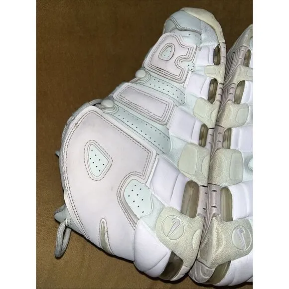 Nike‎ Air More Uptempo Barely Mint Green White Shoes Womens 12 Mens 10.5