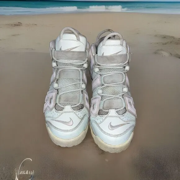 Nike‎ Air More Uptempo Barely Mint Green White Shoes Womens 12 Mens 10.5