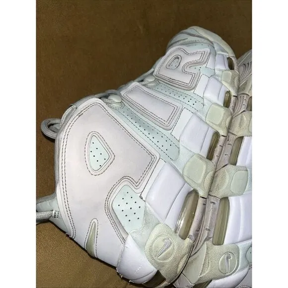 Nike‎ Air More Uptempo Barely Mint Green White Shoes Womens 12 Mens 10.5
