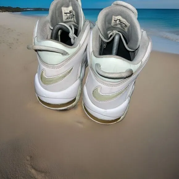 Nike‎ Air More Uptempo Barely Mint Green White Shoes Womens 12 Mens 10.5