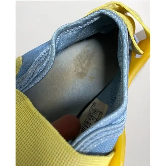 Nike Air Rift Trainers Split Toe Shoes W 6 Blue Yellow Y2K 2002 Sneakers Running