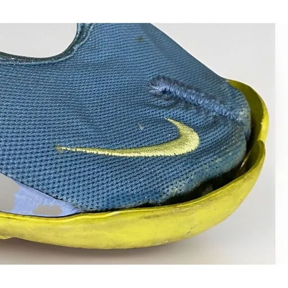 Nike Air Rift Trainers Split Toe Shoes W 6 Blue Yellow Y2K 2002 Sneakers Running