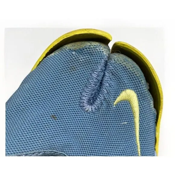 Nike Air Rift Trainers Split Toe Shoes W 6 Blue Yellow Y2K 2002 Sneakers Running