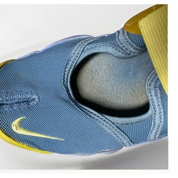 Nike Air Rift Trainers Split Toe Shoes W 6 Blue Yellow Y2K 2002 Sneakers Running