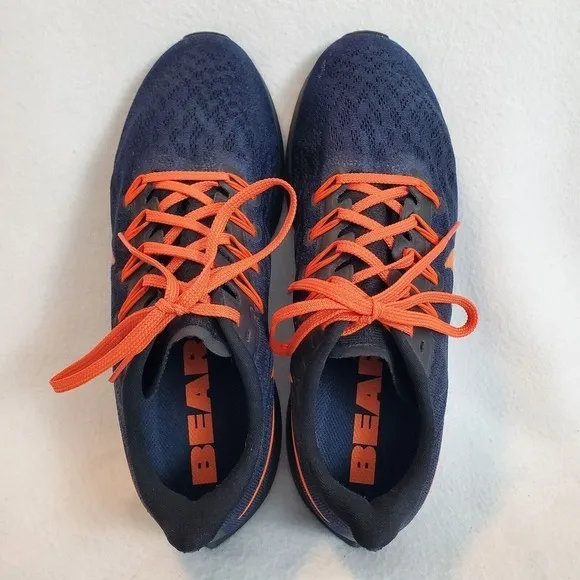 Nike Air Zoom Pegasus 36 NFL Chicago Bears 9.5 CI1923 400 Navy Orange Sneakers