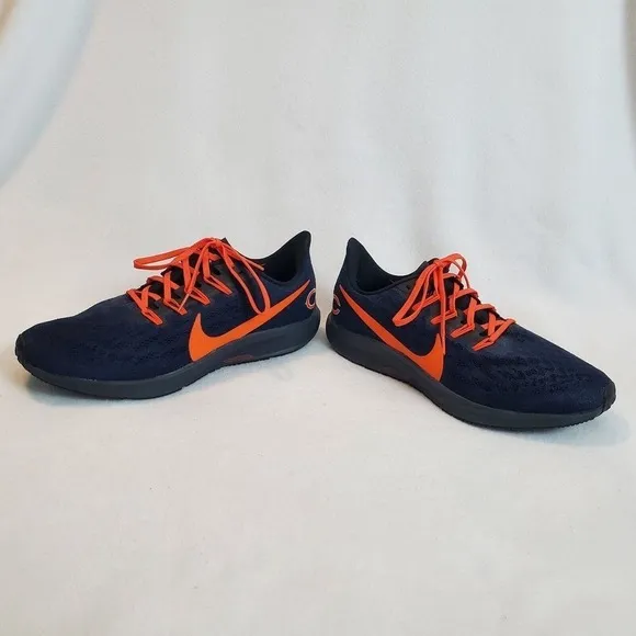 Nike Air Zoom Pegasus 36 NFL Chicago Bears 9.5 CI1923 400 Navy Orange Sneakers