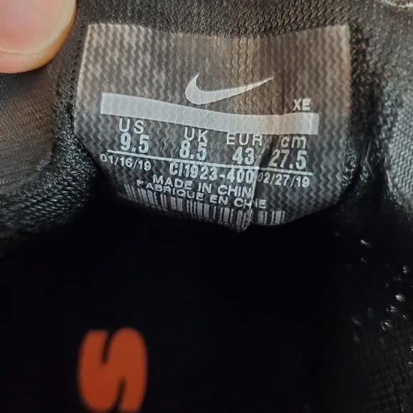 Nike Air Zoom Pegasus 36 NFL Chicago Bears 9.5 CI1923 400 Navy Orange Sneakers