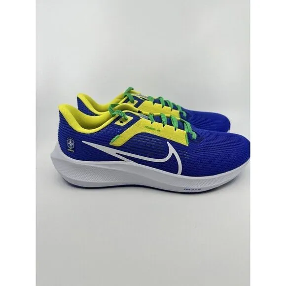 Nike Air Zoom Pegasus 40 Brasil CBF Mens Size 10 FN0020-401 Brand New