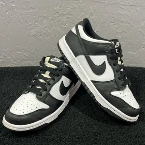 🔥🔥 NIKE DUNK LOW “PANDA” Retro Sneaker Shoes Big Kids Sz 7Y - EXCELLENT Dunks