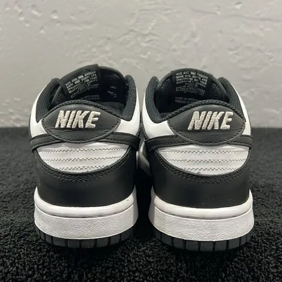 🔥🔥 NIKE DUNK LOW “PANDA” Retro Sneaker Shoes Big Kids Sz 7Y - EXCELLENT Dunks