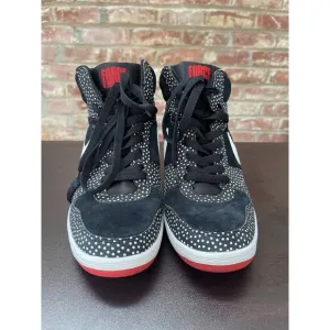 Nike Force Sky High “Polka Dot” Hidden Wedge Shoes Womens Sz 9.5 705148-001 RARE