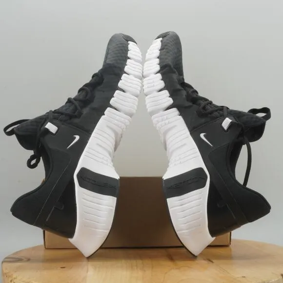 Nike Free Metcon 5 TB Mens Size 21 Shoes Cross Training Black White Sneakers nby