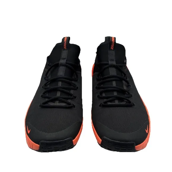 Nike Free Metcon 6 Mens Size 14 Shoes Black Orange Athletic Training Sneakers