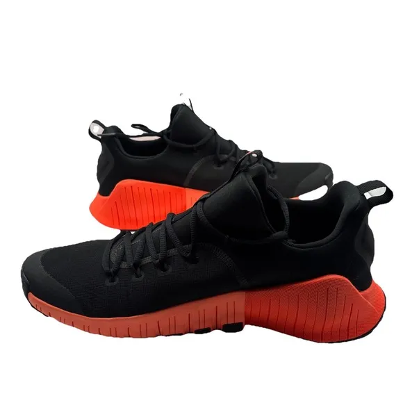 Nike Free Metcon 6 Mens Size 14 Shoes Black Orange Athletic Training Sneakers