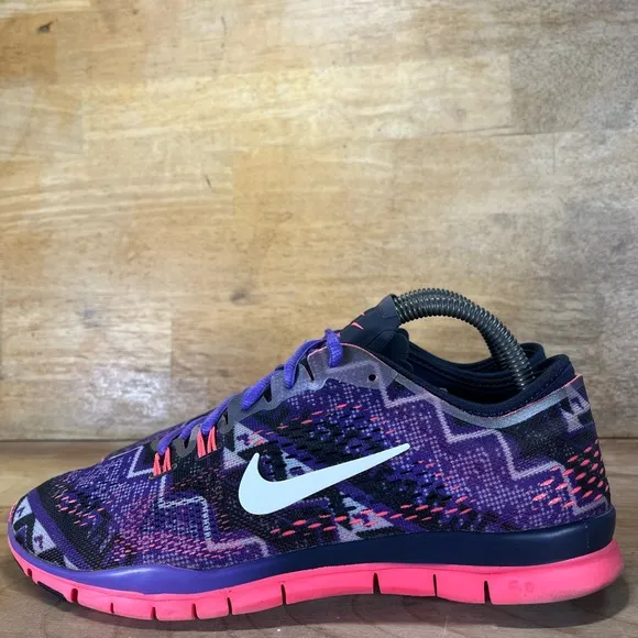Nike Free TR 4 Print Womens Size 9 Running Shoes Sneakers Nordic Hyper Grape