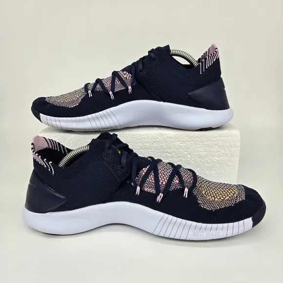 Nike Free TR Flyknit 3 College Navy Women's Training Shoes Size 10