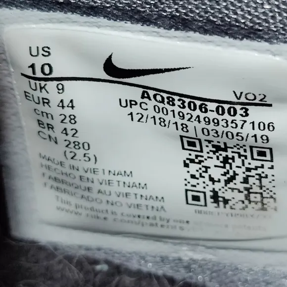 Nike Free X Metcon 2 Cool Grey Training Men's Athletic Shoes Size 10