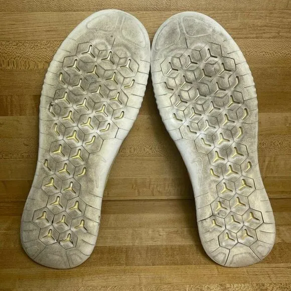 Nike Free RN 2018 Womens Round Toe Running Shoes Yellow Size US 11 A01911-700
