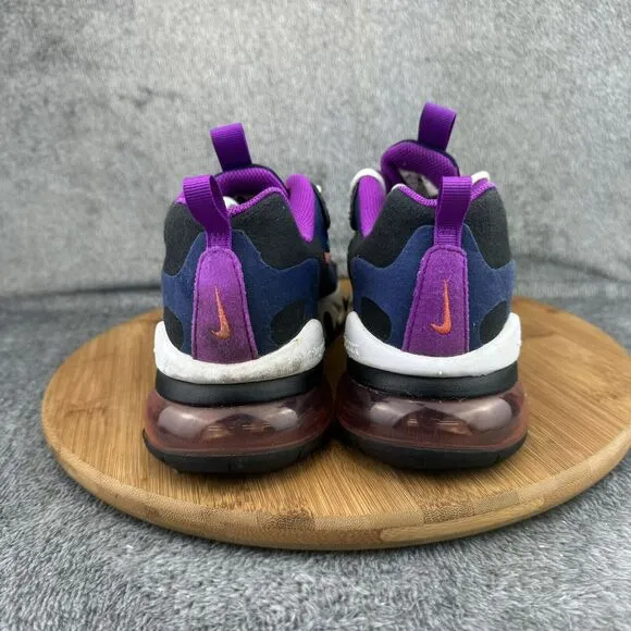 Nike Girls Air Max 270 React BQ0103-402 Blue Purple Training Shoes Size 6Y