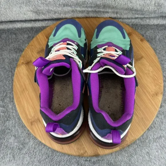 Nike Girls Air Max 270 React BQ0103-402 Blue Purple Training Shoes Size 6Y