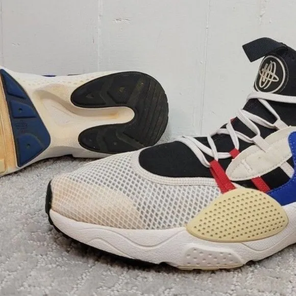 Nike Huarache E.D.G.E. TXT Men's Size 13 Gray Blue Red Running Shoes A01697-001