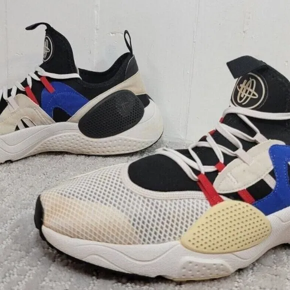 Nike Huarache E.D.G.E. TXT Men's Size 13 Gray Blue Red Running Shoes A01697-001