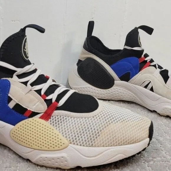 Nike Huarache E.D.G.E. TXT Men's Size 13 Gray Blue Red Running Shoes A01697-001