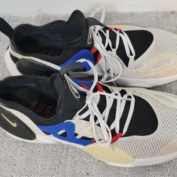 Nike Huarache E.D.G.E. TXT Men's Size 13 Gray Blue Red Running Shoes A01697-001