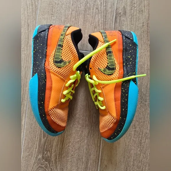 Nike Ja Morant 1 Mandarin Orange Basketball Shoes Size 3.5 Boys