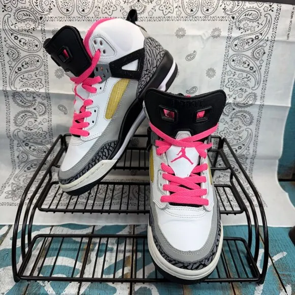 Nike Jordan Spizike Basketball Shoes 535712-109 Brooklyn Youth Size 5/Womans 6.5