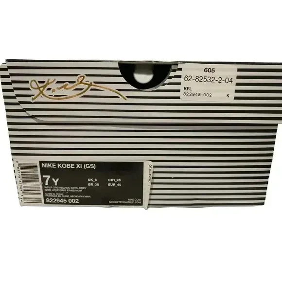Nike Kobe Bryant XI‎ (GS) &quot;TV&quot; 2016 Girls/women shoes size 7y With Box GUC