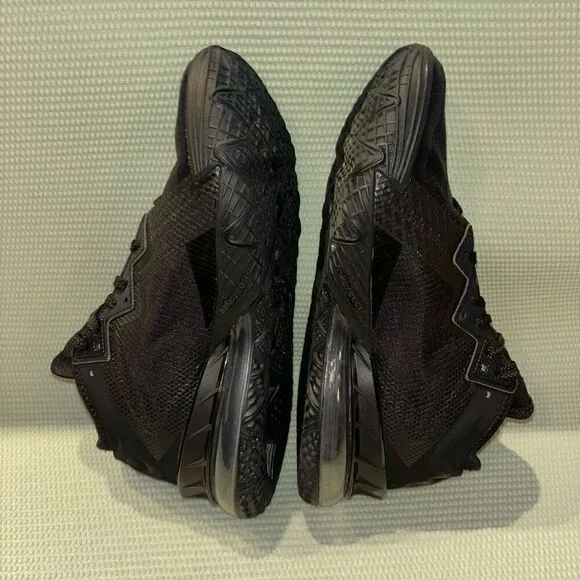 Nike Lebron XVIII 18 Low Triple Black Basketball Shoes Men’s Size 8.5 CV7562-004