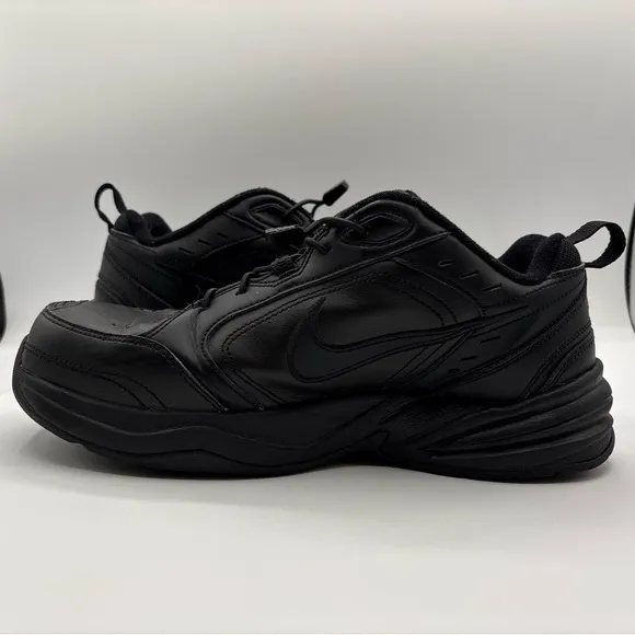 Nike Men’s Air Monarch IV Size 8.5 Triple Black 416335-001 Training Shoes