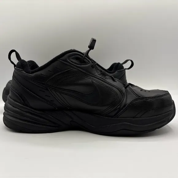 Nike Men’s Air Monarch IV Size 8.5 Triple Black 416335-001 Training Shoes