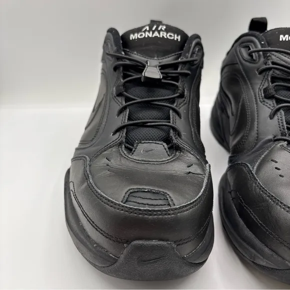 Nike Men’s Air Monarch IV Size 8.5 Triple Black 416335-001 Training Shoes