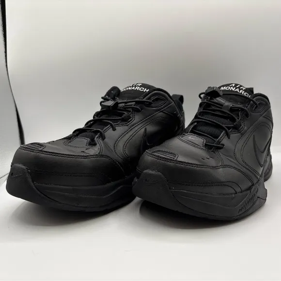 Nike Men’s Air Monarch IV Size 8.5 Triple Black 416335-001 Training Shoes