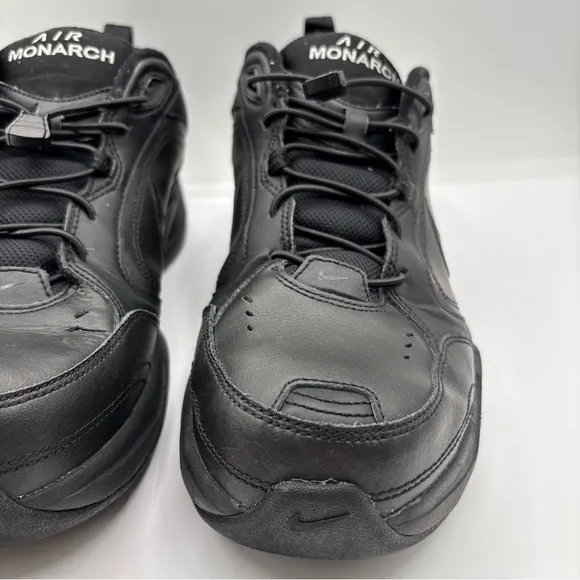 Nike Men’s Air Monarch IV Size 8.5 Triple Black 416335-001 Training Shoes