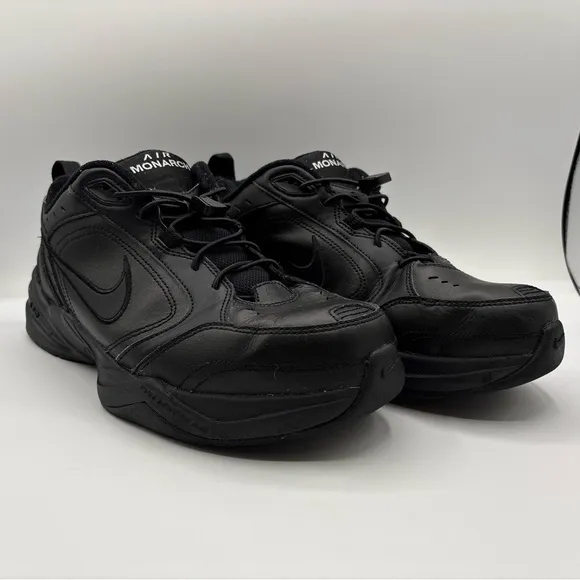 Nike Men’s Air Monarch IV Size 8.5 Triple Black 416335-001 Training Shoes