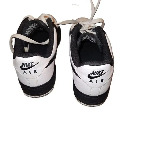 Nike Mens Black White Air Force 1 ID Customized Sneakers Size 7