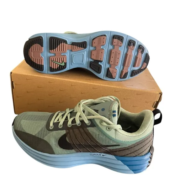 Nike Men's Brown and Blue Running Shoes