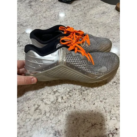 Nike Men's Metcon 6 PRM Training Shoes Metallic Silver - Size 10