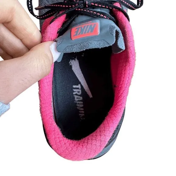 Nike Metcon 3 Womens Gray Pink Crosssfit Cross Training Athletic Sneakers Sz 9