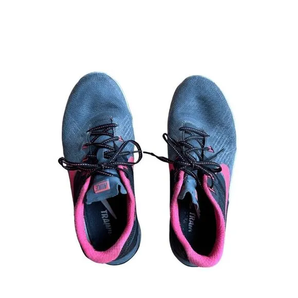 Nike Metcon 3 Womens Gray Pink Crosssfit Cross Training Athletic Sneakers Sz 9