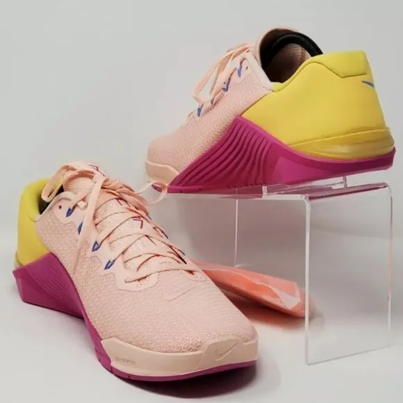 Nike Metcon 5 Womens Size 14 Washed Coral Pink Gold Training AO2982-668  New