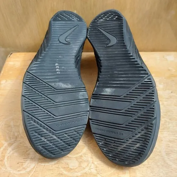 Nike Metcon 6 Black Anthracite Men's US 14 Black Crossfit Training Shoes EUC