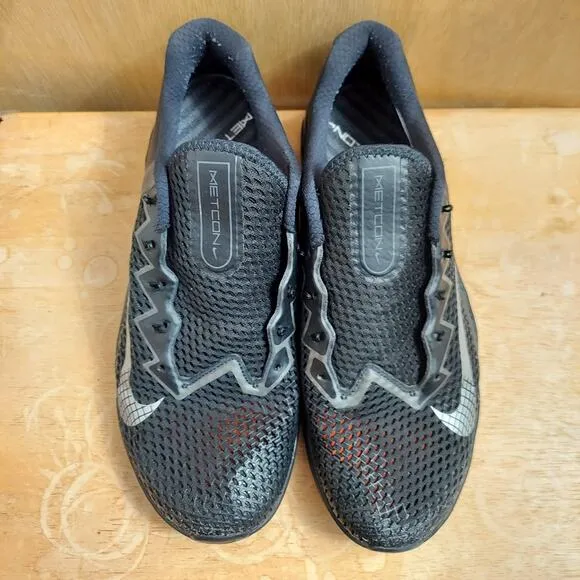 Nike Metcon 6 Black Anthracite Men's US 14 Black Crossfit Training Shoes EUC