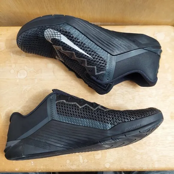 Nike Metcon 6 Black Anthracite Men's US 14 Black Crossfit Training Shoes EUC