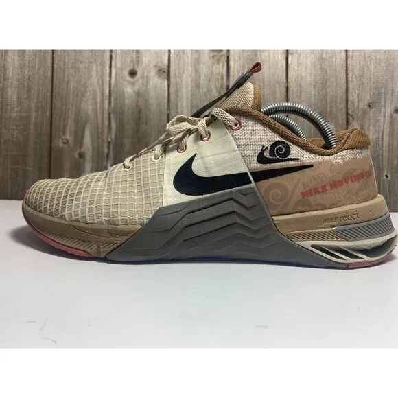 Nike Metcon 8 AMP Snail Moving Co. Sanddrift Mens Sz 9 Training Shoes DV1206-100